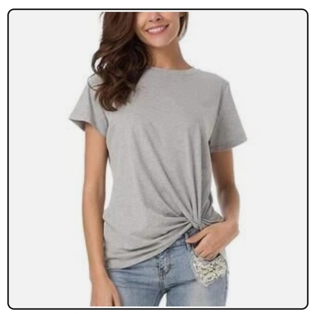Caara Casual T-shirt With Twisted Knot